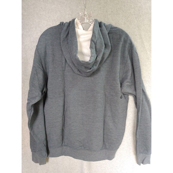 Volcom Hoodie Mens Small Blue Straight Up Fleece Y2K Skateboard Surfer Grunge - Picture 3 of 11